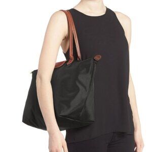 New Longchamp Le Pliage Original Large Shoulder Nylon Bag Tote  Black